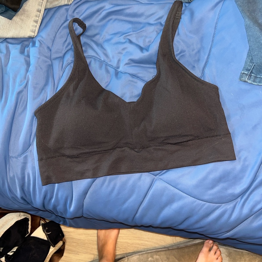 Jockey black Ribbed Bralette